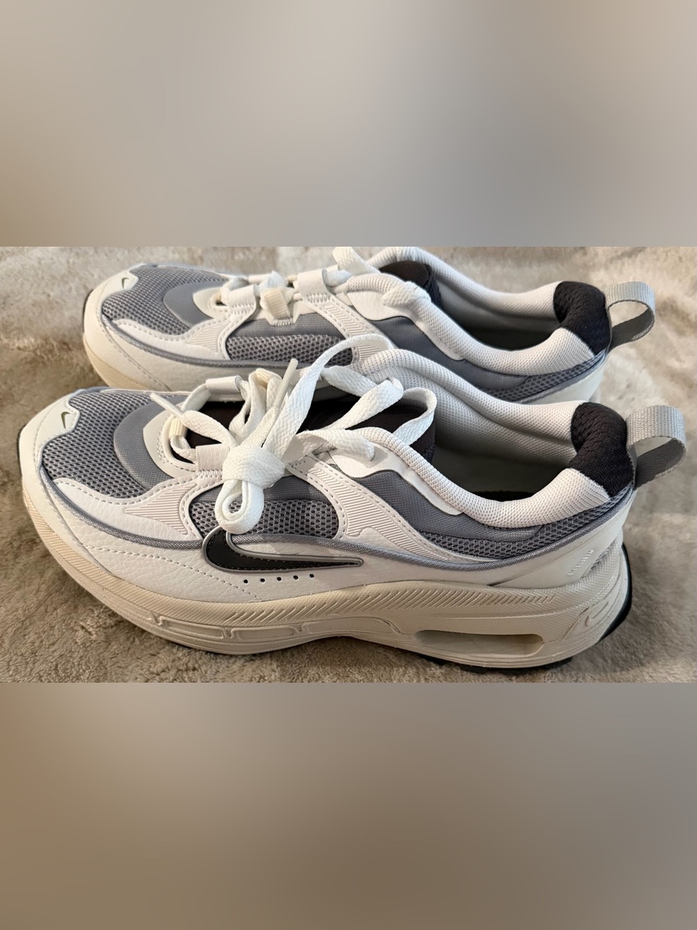 Nike Air Max 90 Women's White & Gray Sneakers US 5.5 - Picture 4 of 5